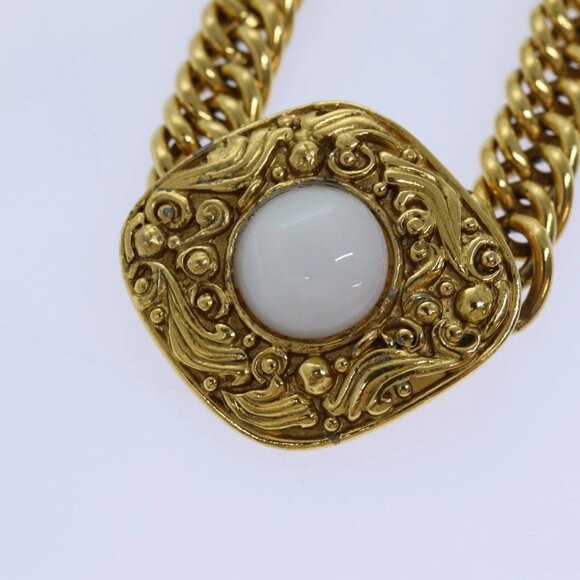 CHANEL Chain Pearl Belt metal Gold CC Auth - Picture 5 of 9